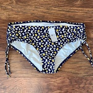 LOFT Lemon Bikini Bottom - size XL - NWT